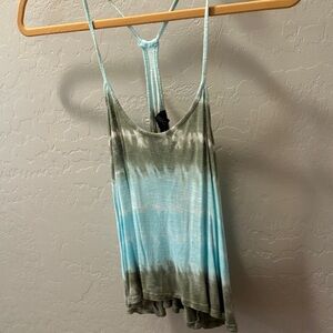 Forever 21 Tie-Dye Camisole - Blue and Gray